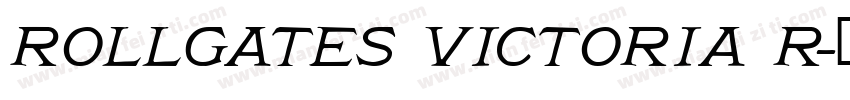 Rollgates Victoria R字体转换